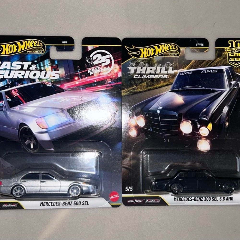 Hot Wheels Premium Fast & Furious Mercedes-Benz 500 SEL 300 SEL 6.8 AMG Diecast